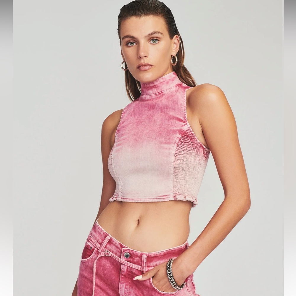Retrofete Nova Top in Pink Sorbet